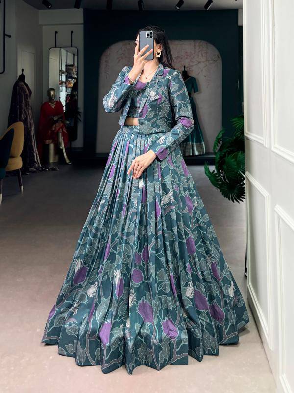 NNK 1115 TBL Tasar Silk Wholesale lehenga choli suppliers in Gujarat