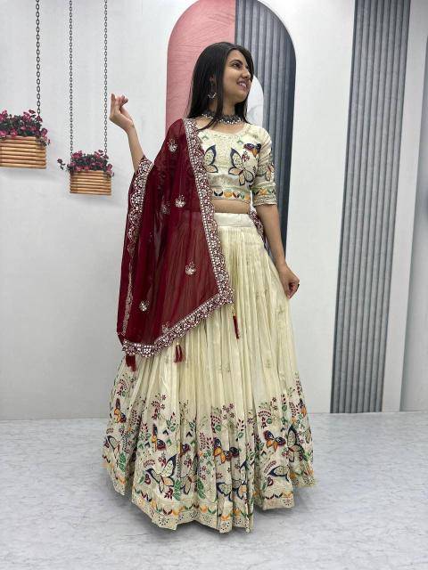 PC-491 Tissue Silk Wedding lehenga choli wholesalers in Gujarat