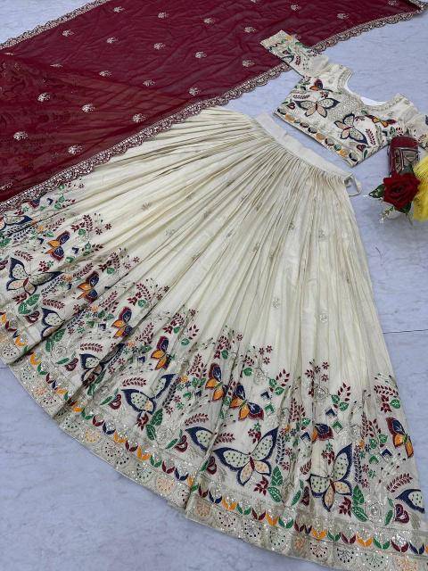 PC-491 Tissue Silk Wedding lehenga choli wholesalers in Gujarat