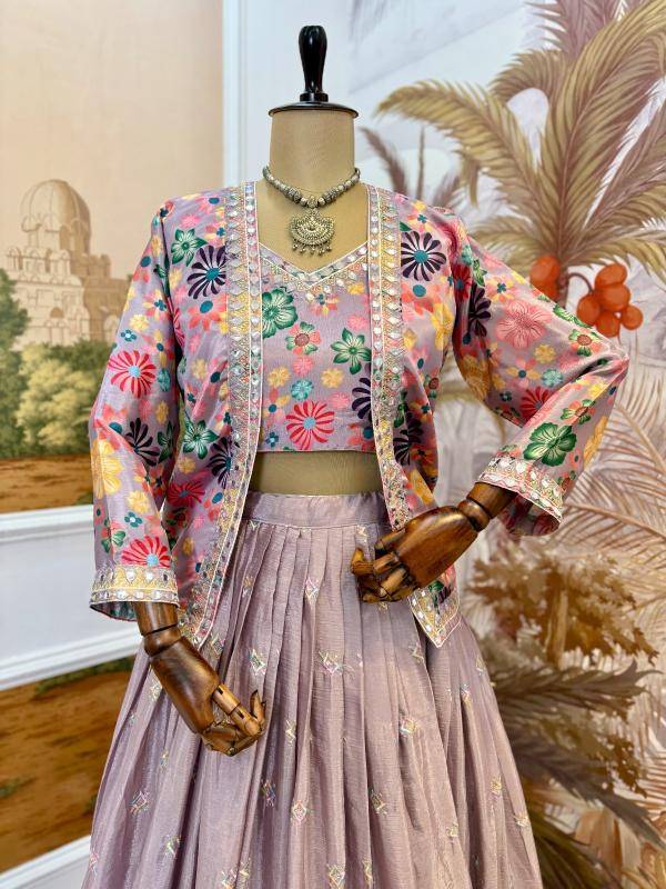 Pehnava RR-36 CHINON Printed lehenga choli suppliers in Gujarat