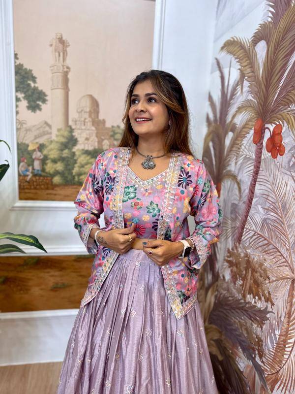 Pehnava RR-36 CHINON Printed lehenga choli suppliers in Gujarat