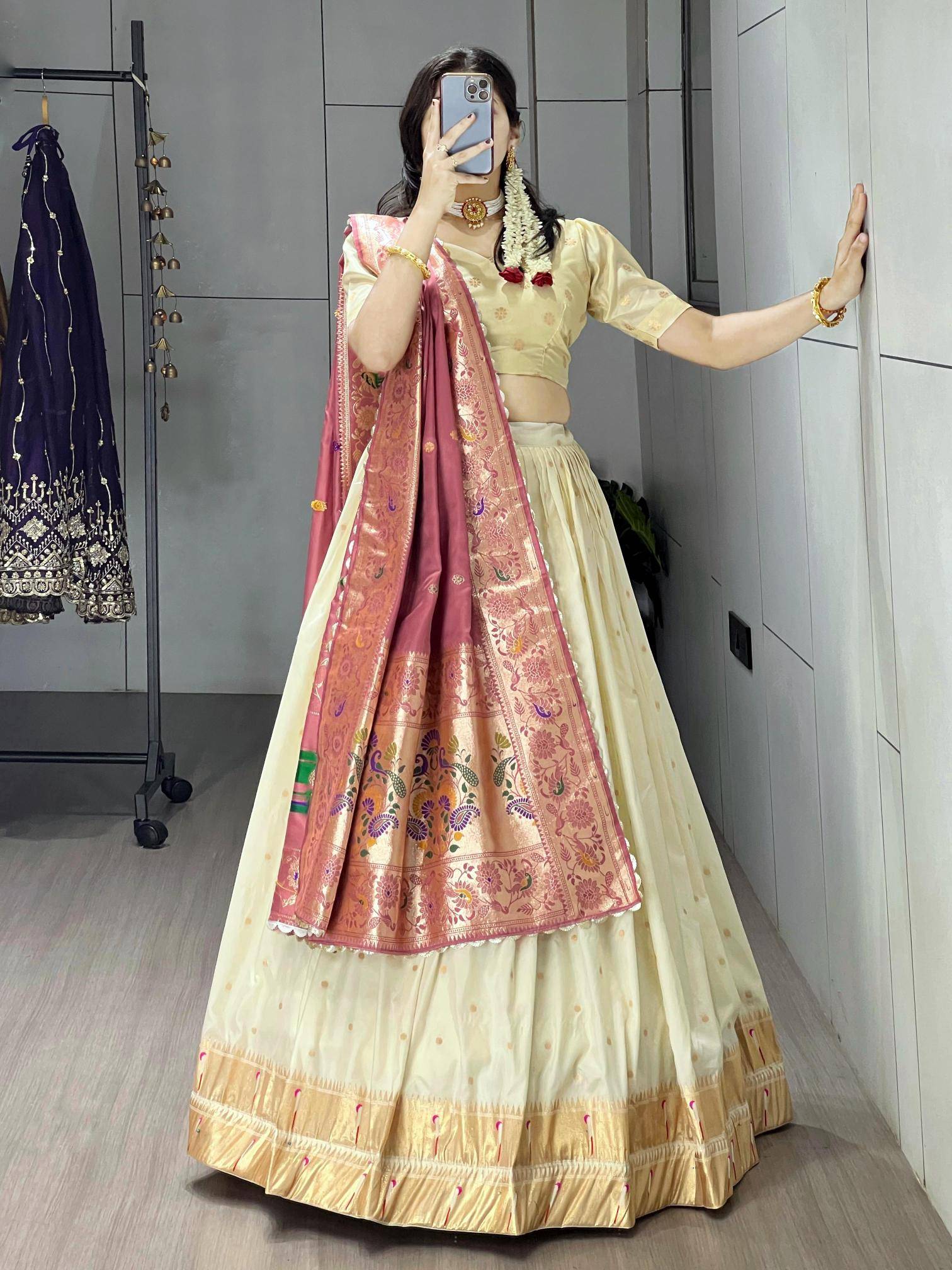 Ved Paithani Silk GJR Georgette lehenga choli wholesalers in Gujarat