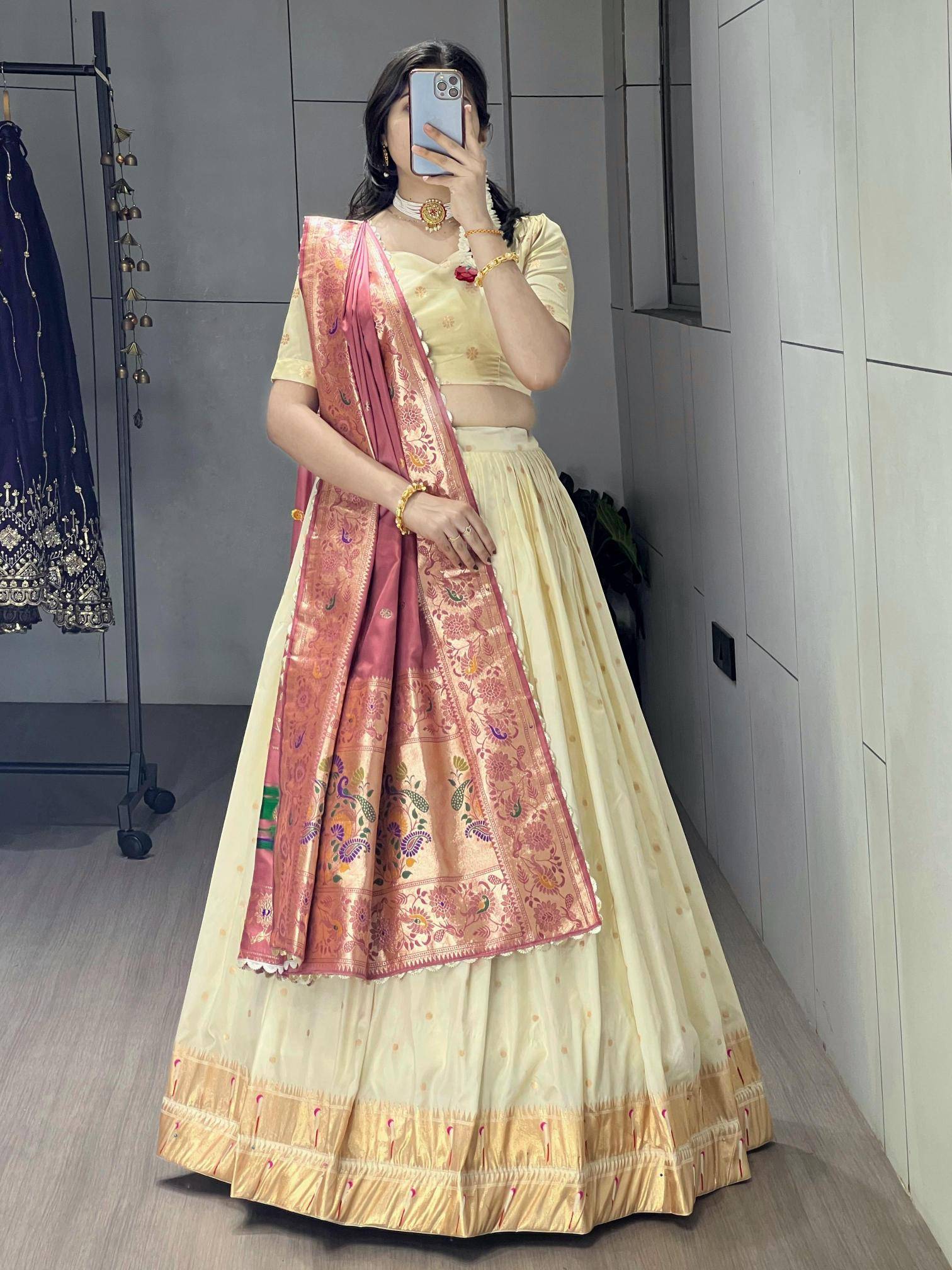 Ved Paithani Silk GJR Georgette lehenga choli wholesalers in Gujarat