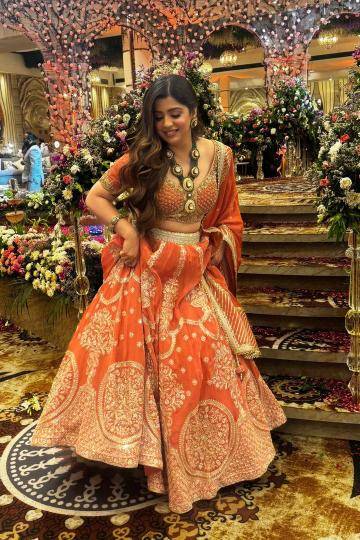 Heavy Boutique QRC-389 Gorgette Indian lehenga choli market