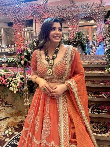 Heavy Boutique QRC-389 Gorgette Indian lehenga choli market