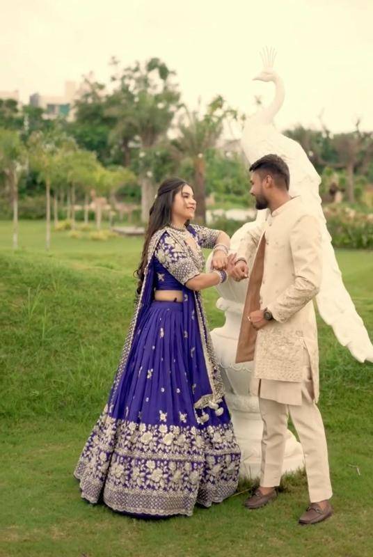 Tapi-304 chinon Bridal lehenga choli in Pune