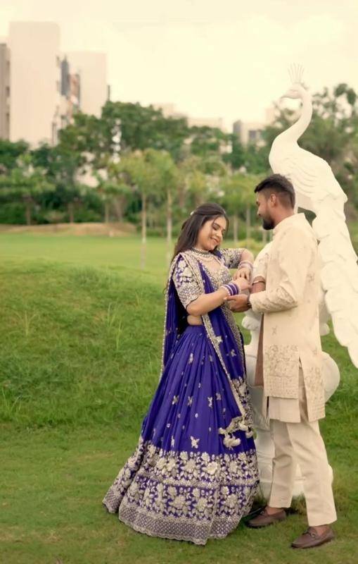 Tapi-304 chinon Bridal lehenga choli in Pune