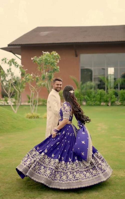 Tapi-304 chinon Bridal lehenga choli in Pune