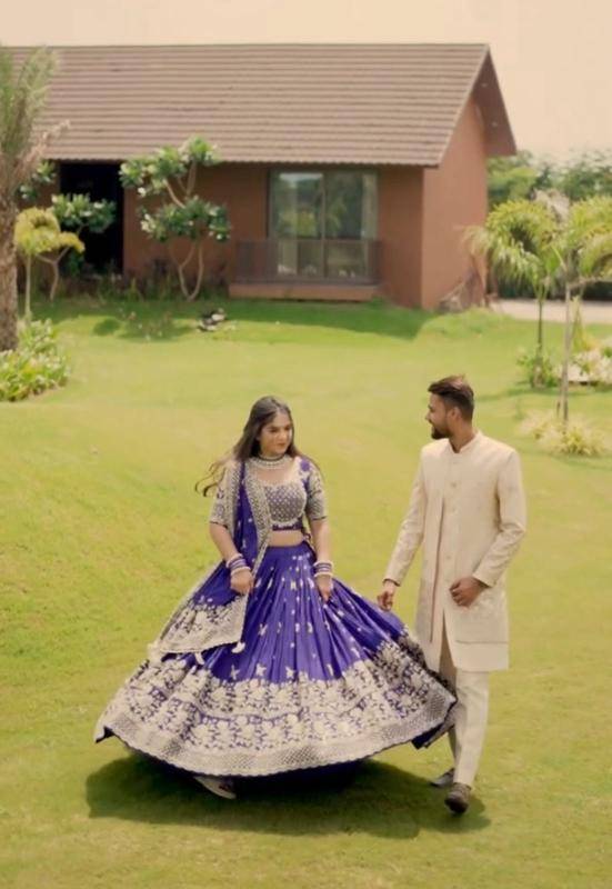 Tapi-304 chinon Bridal lehenga choli in Pune