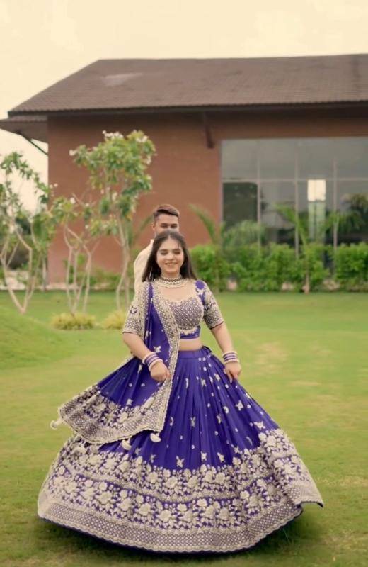 Tapi-304 chinon Bridal lehenga choli in Pune