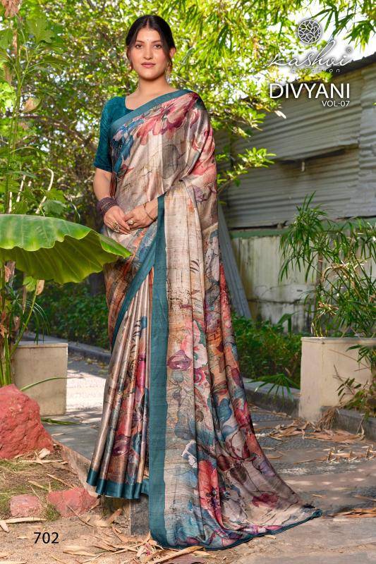 Kashvi divyani vol 7 Best wholesale saree shops in Kolkata