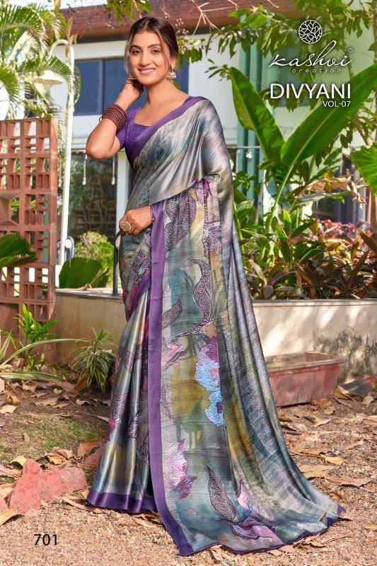 Kashvi divyani vol 7 Best wholesale saree shops in Kolkata