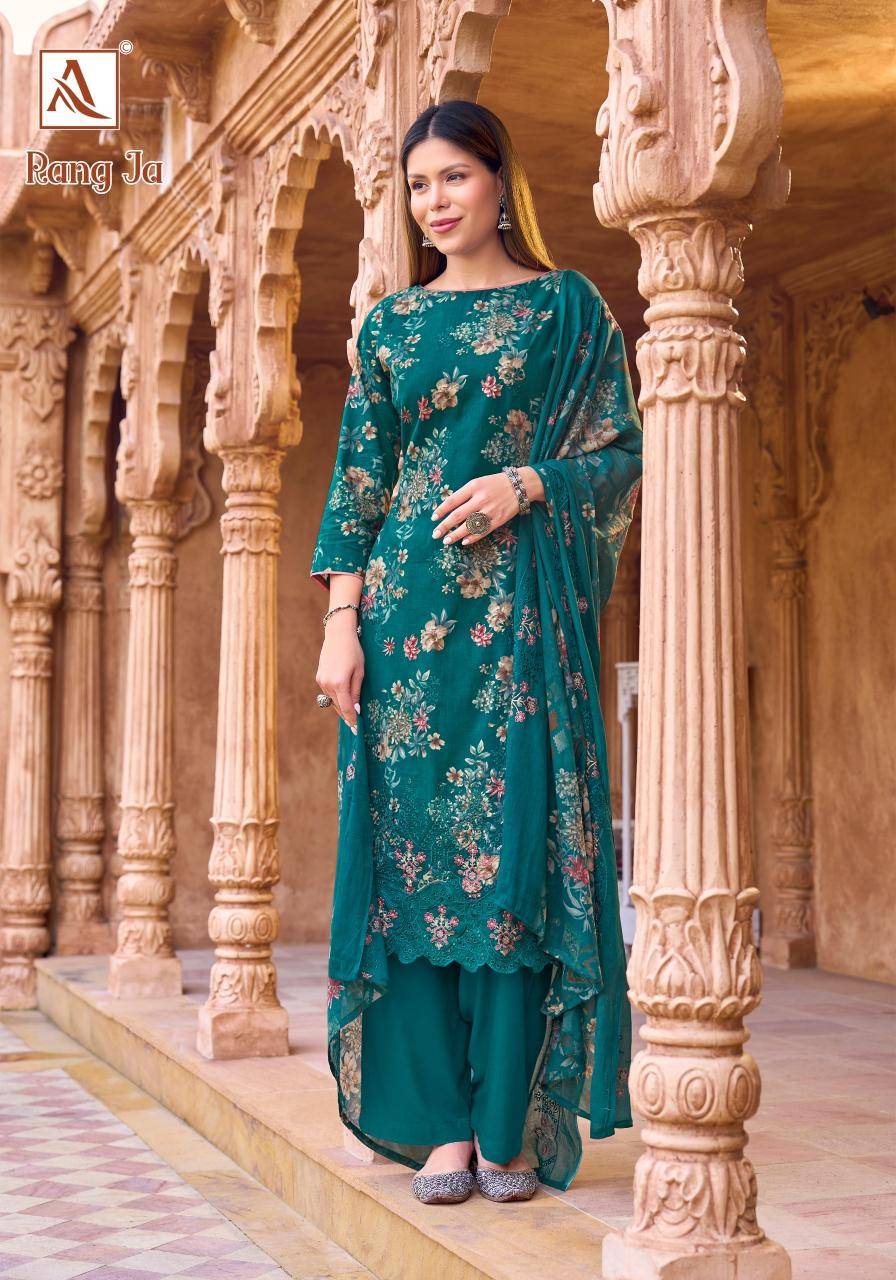 Alok suit rang ja Wholesale dress materials in Kolkata
