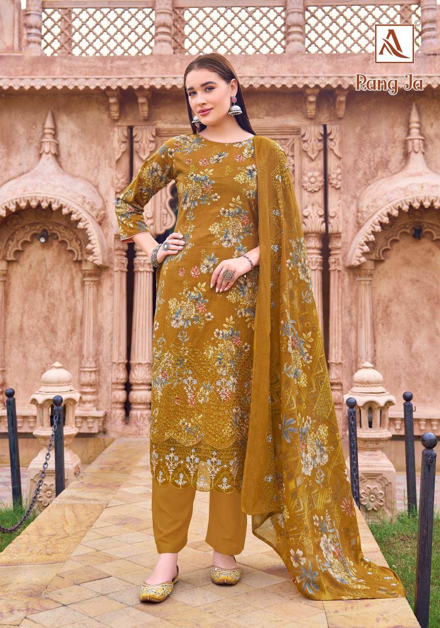 Alok suit rang ja Wholesale dress materials in Kolkata