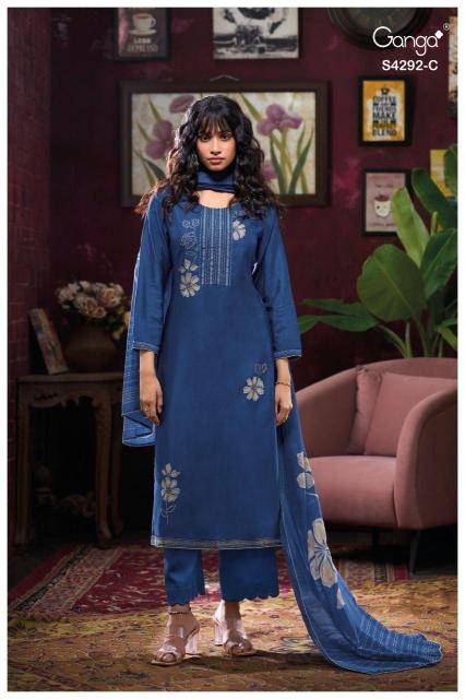Ganga Jasleen 4292 Dress material market in Kolkata