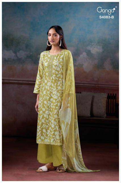 Ganga gynah 4083 Dress material manufacturers in Kolkata