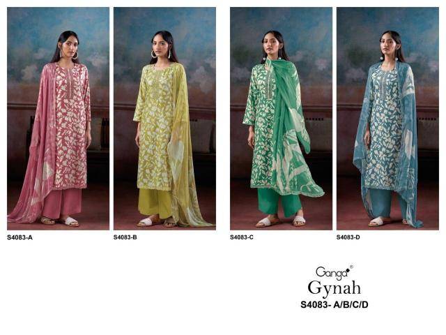 Ganga gynah 4083 Dress material manufacturers in Kolkata