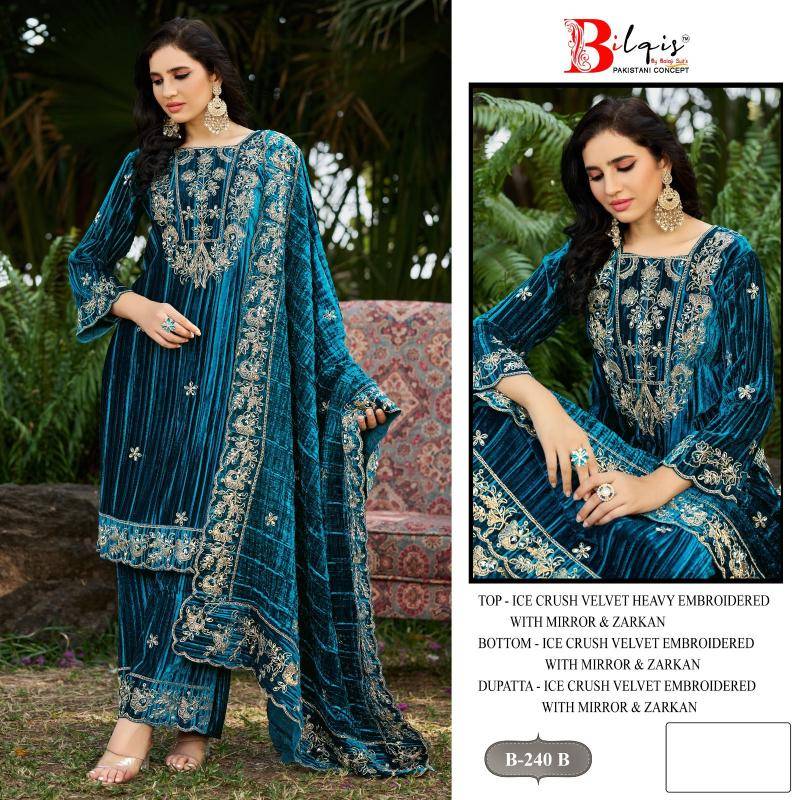 Bilqis d.no B-240 Wholesale Salwar suits in Kolkata