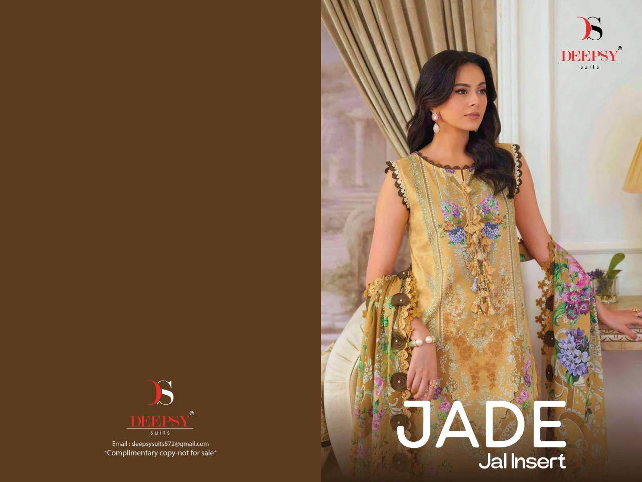 Deepsy jade jal insert Dress materials wholesalers in Mumbai