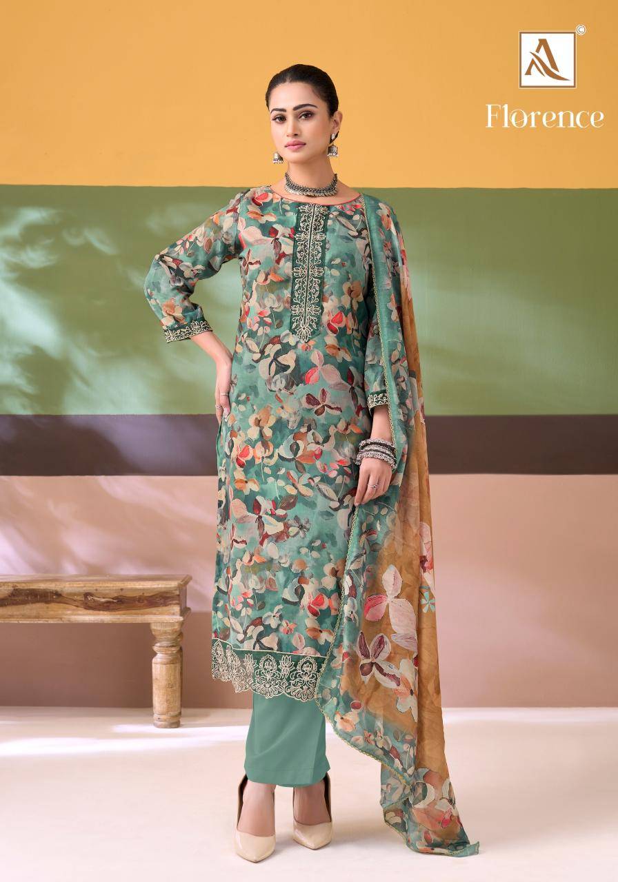 Alok suit florence Mumbai dress materials market prices