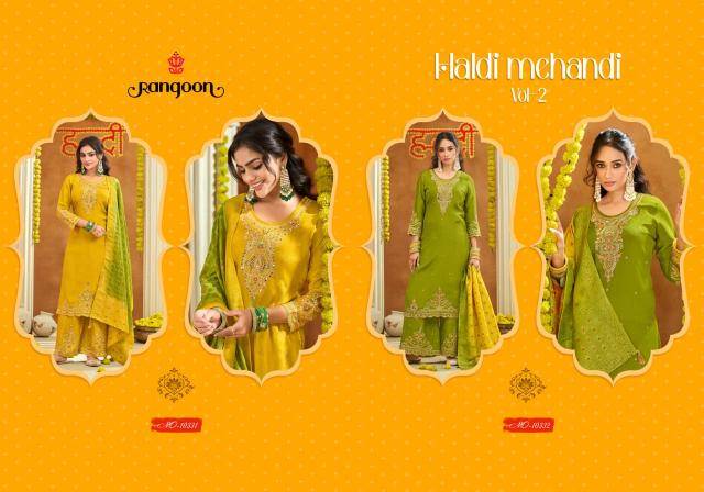 Rangoon haldi mehandi vol-02 Salwar Kameez wholesalers in Mumbai