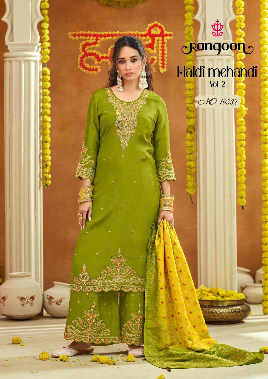 Rangoon haldi mehandi vol-02 Salwar Kameez wholesalers in Mumbai