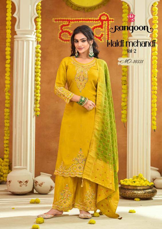 Rangoon haldi mehandi vol-02 Salwar Kameez wholesalers in Mumbai