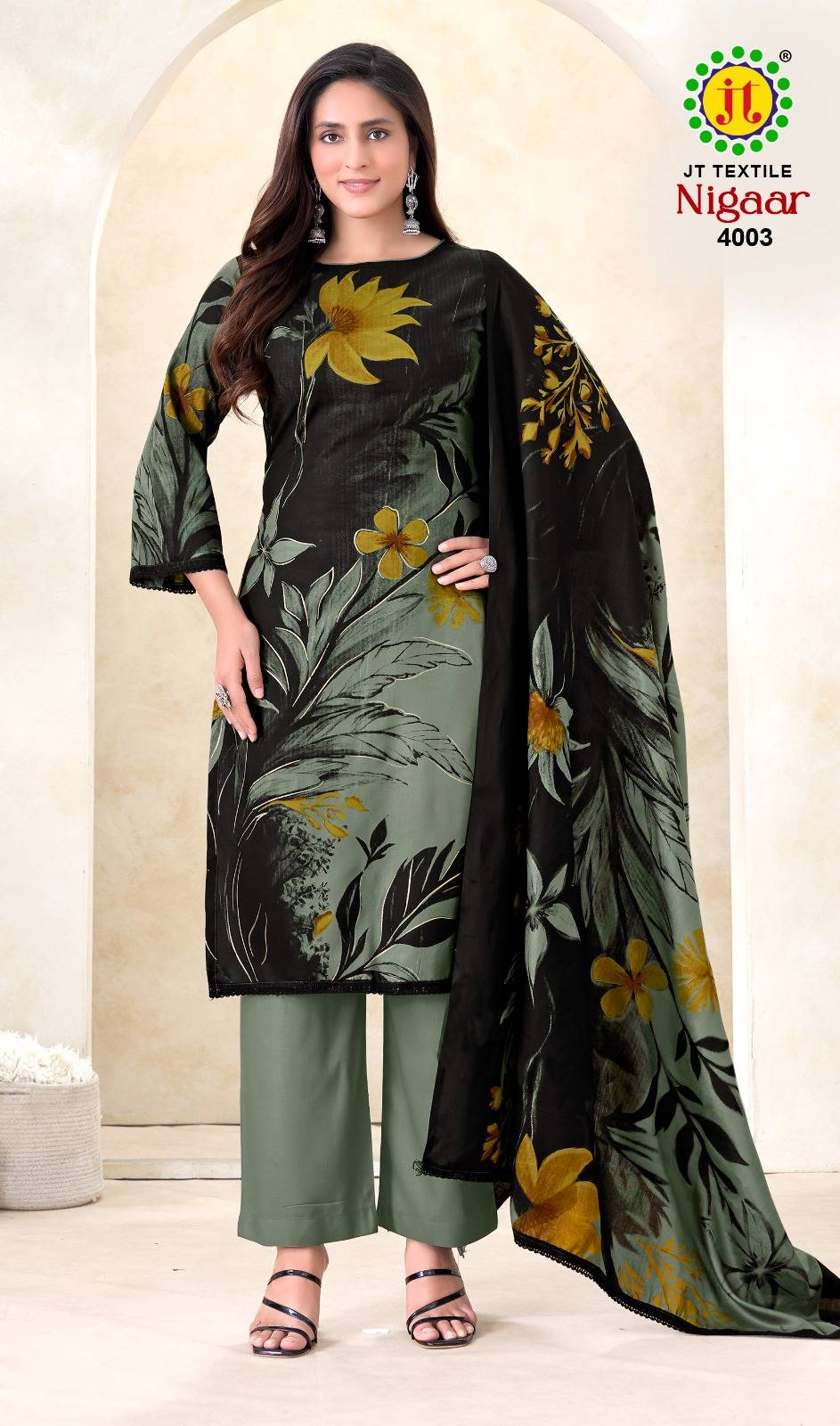 Jt Nigaar Vol 4 Customizable dress material in Ahmedabad