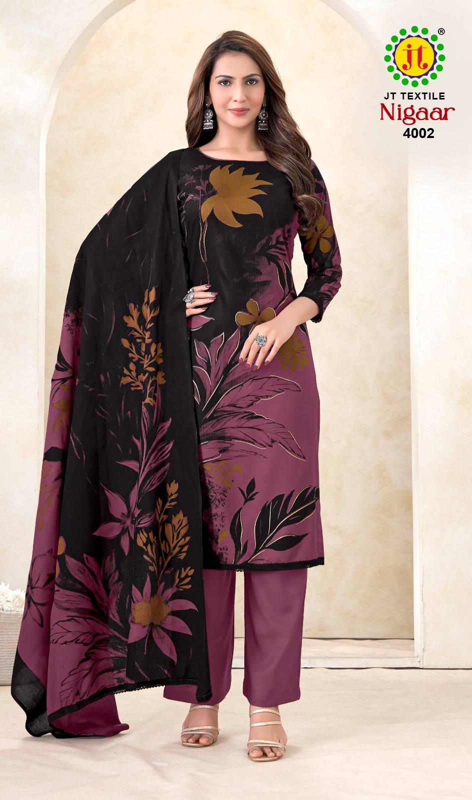Jt Nigaar Vol 4 Customizable dress material in Ahmedabad
