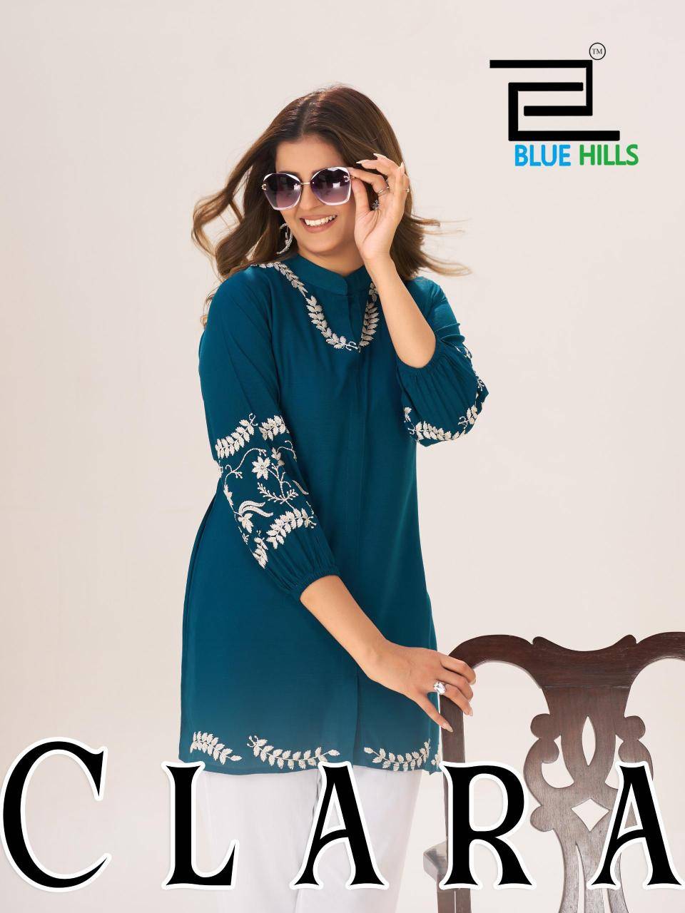 Blue hills clara Kurti manufacturer for boutique