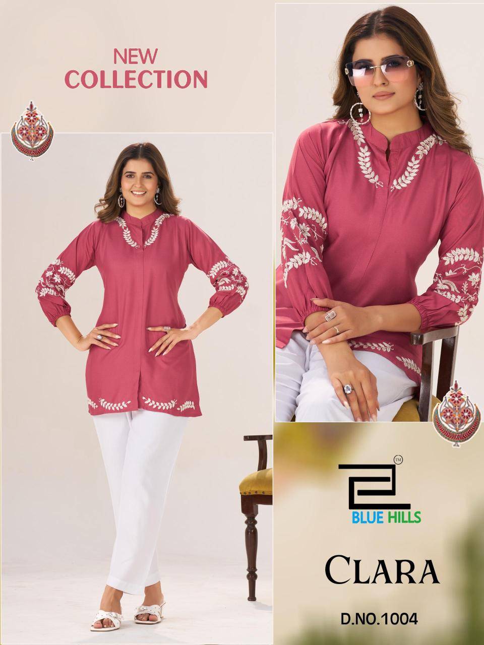 Blue hills clara Kurti manufacturer for boutique