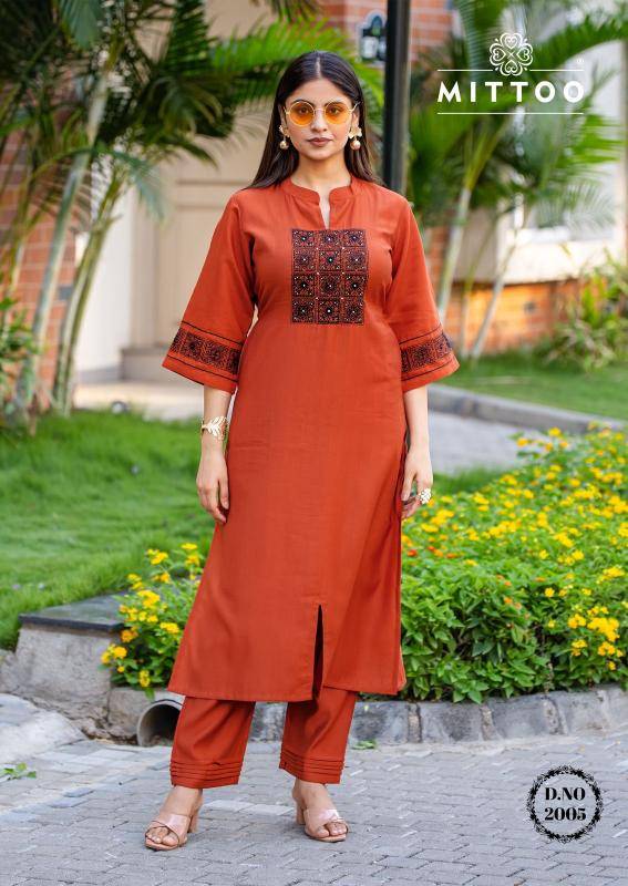 Mittoo samyaa coord set Kurti manufacturers in kolkata