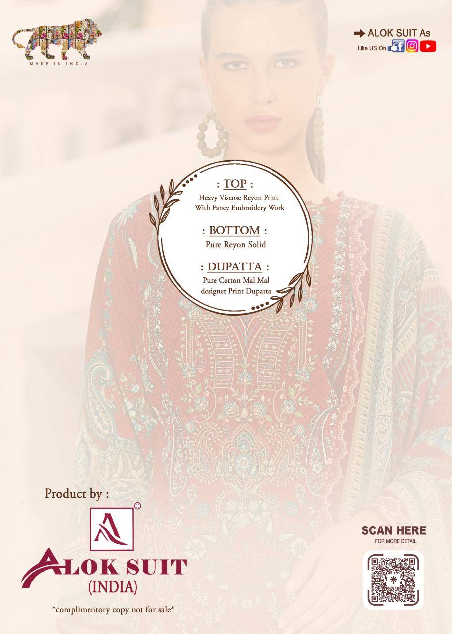 Alok suit mehwish 3 Pune dress material wholesale market