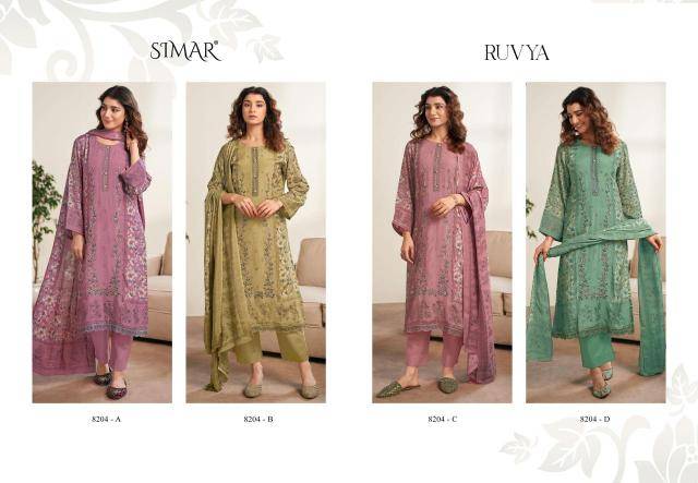 Glossy simar ruvya Dress material wholesalers in Pune