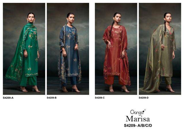 Ganga marisa 4209 Dress material suppliers near me