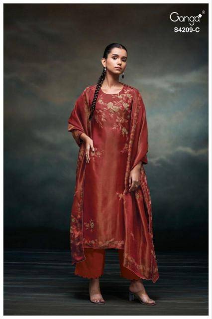 Ganga marisa 4209 Dress material suppliers near me