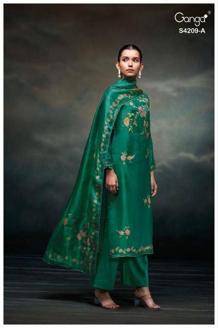 Ganga marisa 4209 Dress material suppliers near me