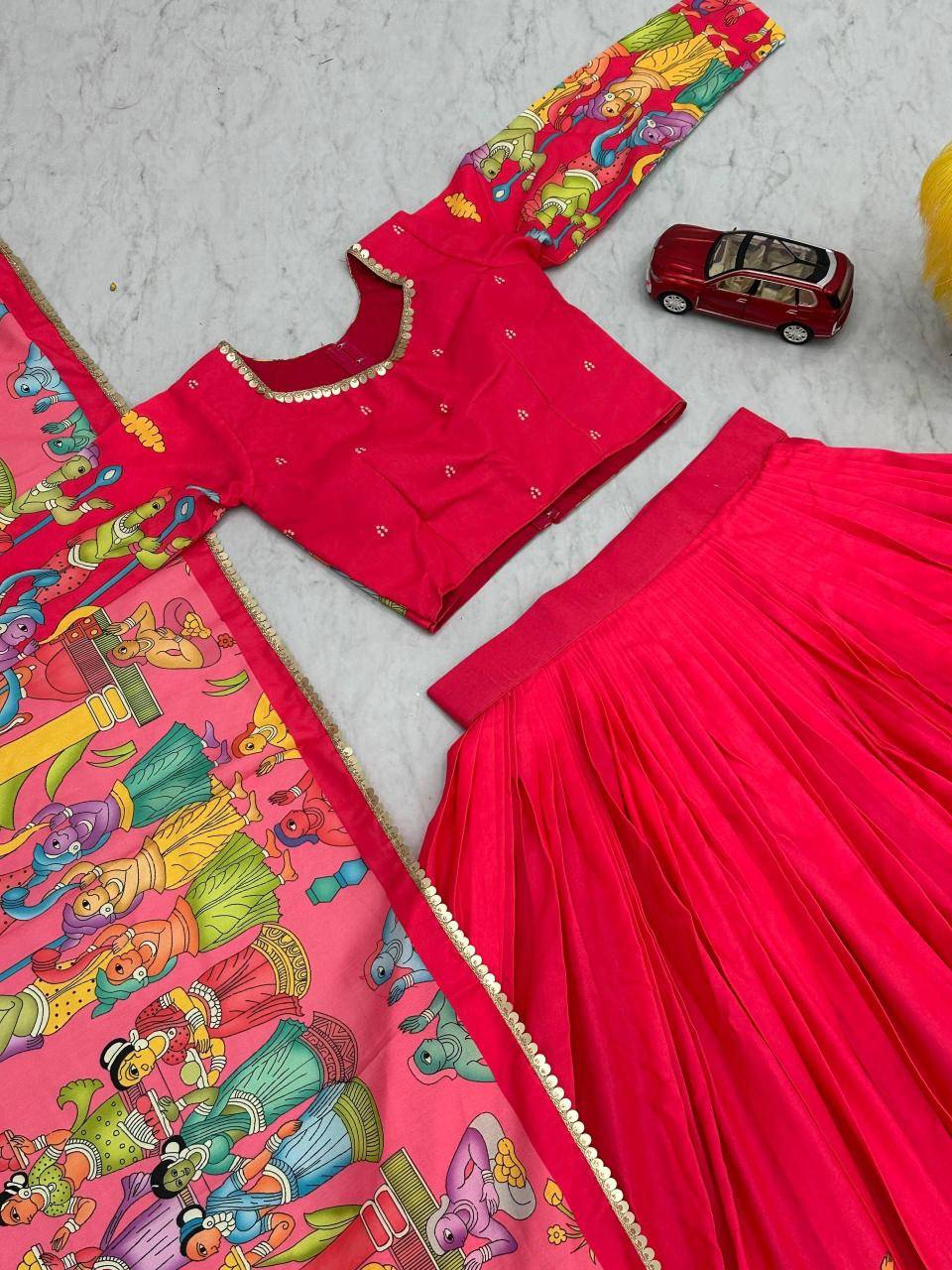 Kalamkari PC-535 Cotton Wholesale designer lehenga in Pune