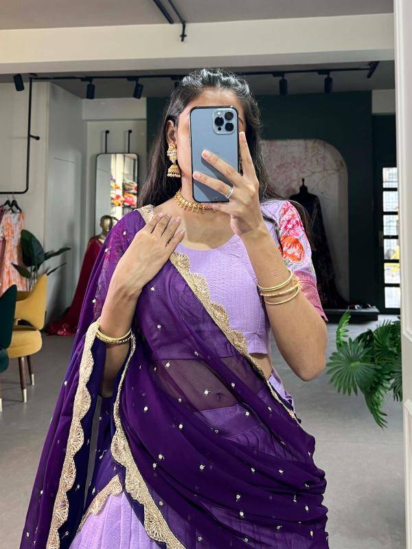 ISHAANI Cotton Silk LVU Lehenga choli retailers in Pune