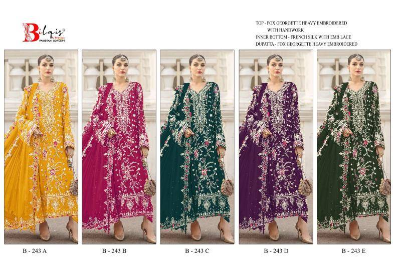 BilqisTM B-243 A TO E Salwar kameez wholesale market