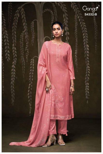 Ganga ezrae 4332 Wholesale dress material market in India