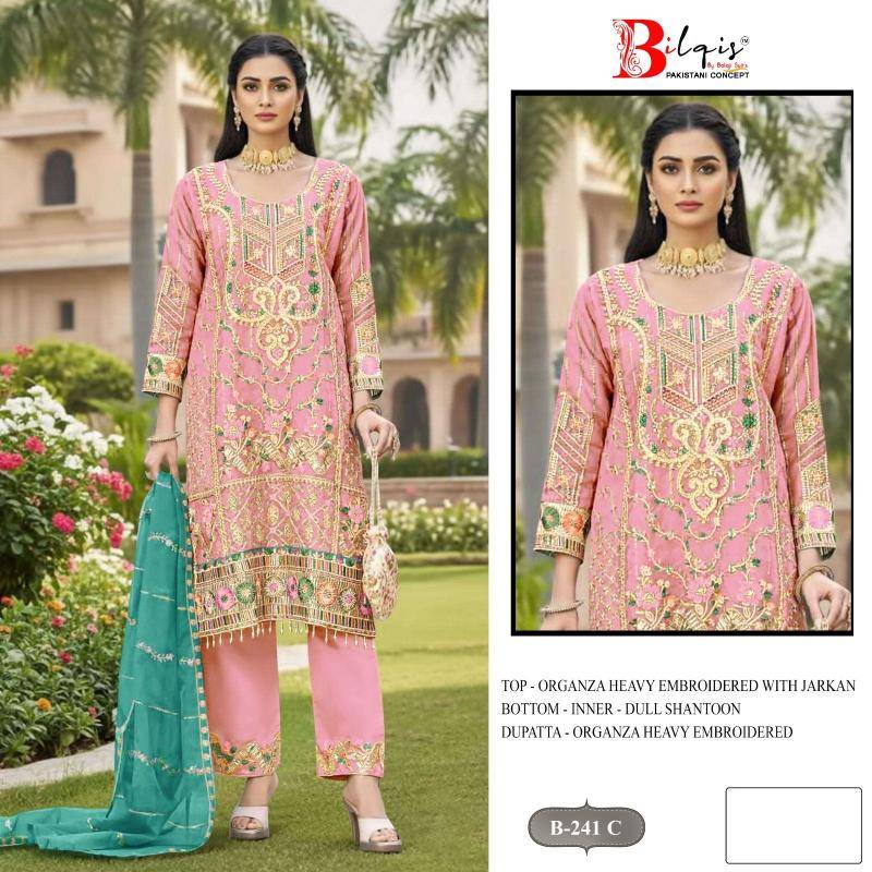 BilqisTM B-241 A TO D Designer salwar kameez wholesalers in Mumbai