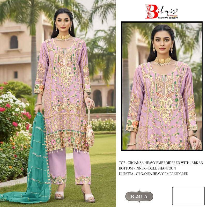 BilqisTM B-241 A TO D Designer salwar kameez wholesalers in Mumbai