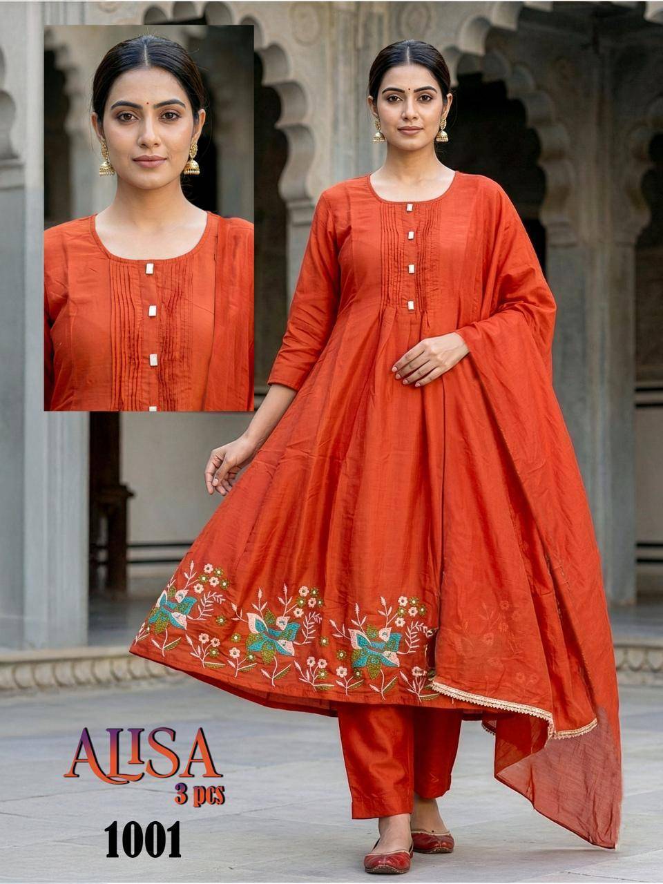 Alisa Mal Chanderi Vol 1 Wholesale Indian Kurtis