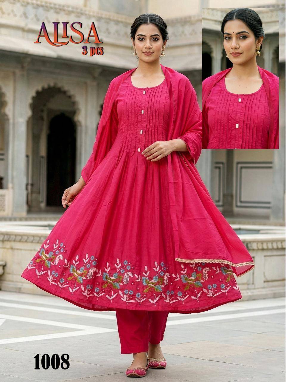 Alisa Mal Chanderi Vol 1 Wholesale Indian Kurtis