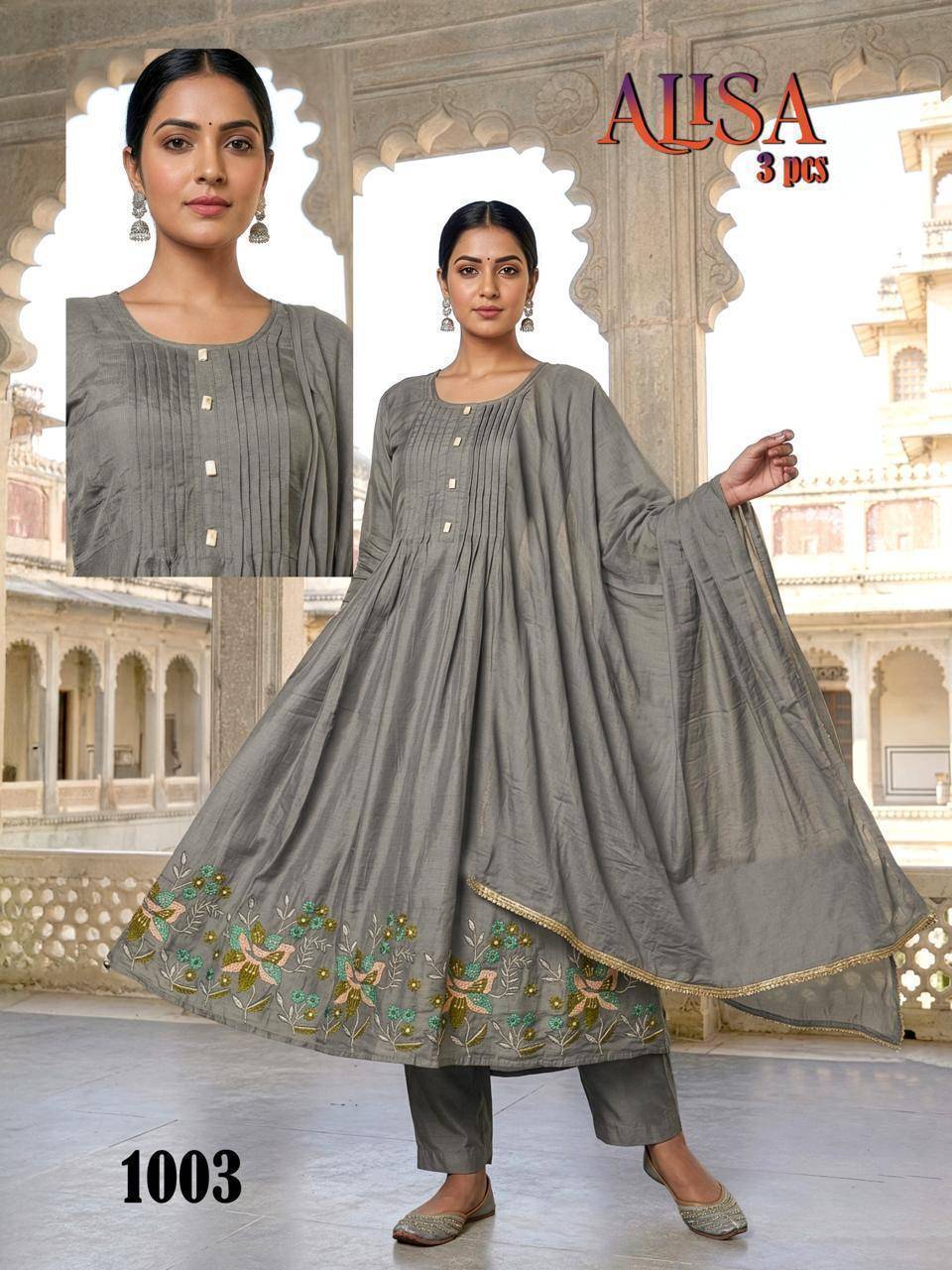 Alisa Mal Chanderi Vol 1 Wholesale Indian Kurtis