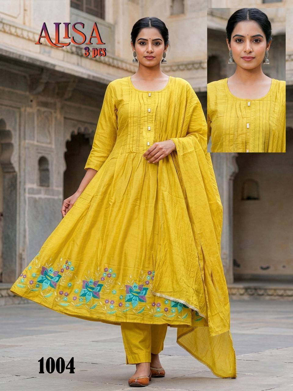 Alisa Mal Chanderi Vol 1 Wholesale Indian Kurtis