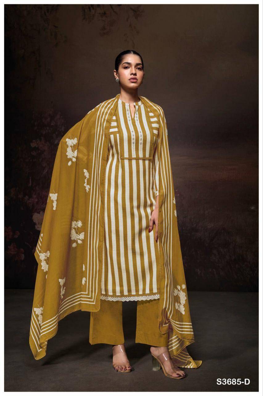 Ganga Ziana 3685  Wholesale Dress materials  market in Delhi