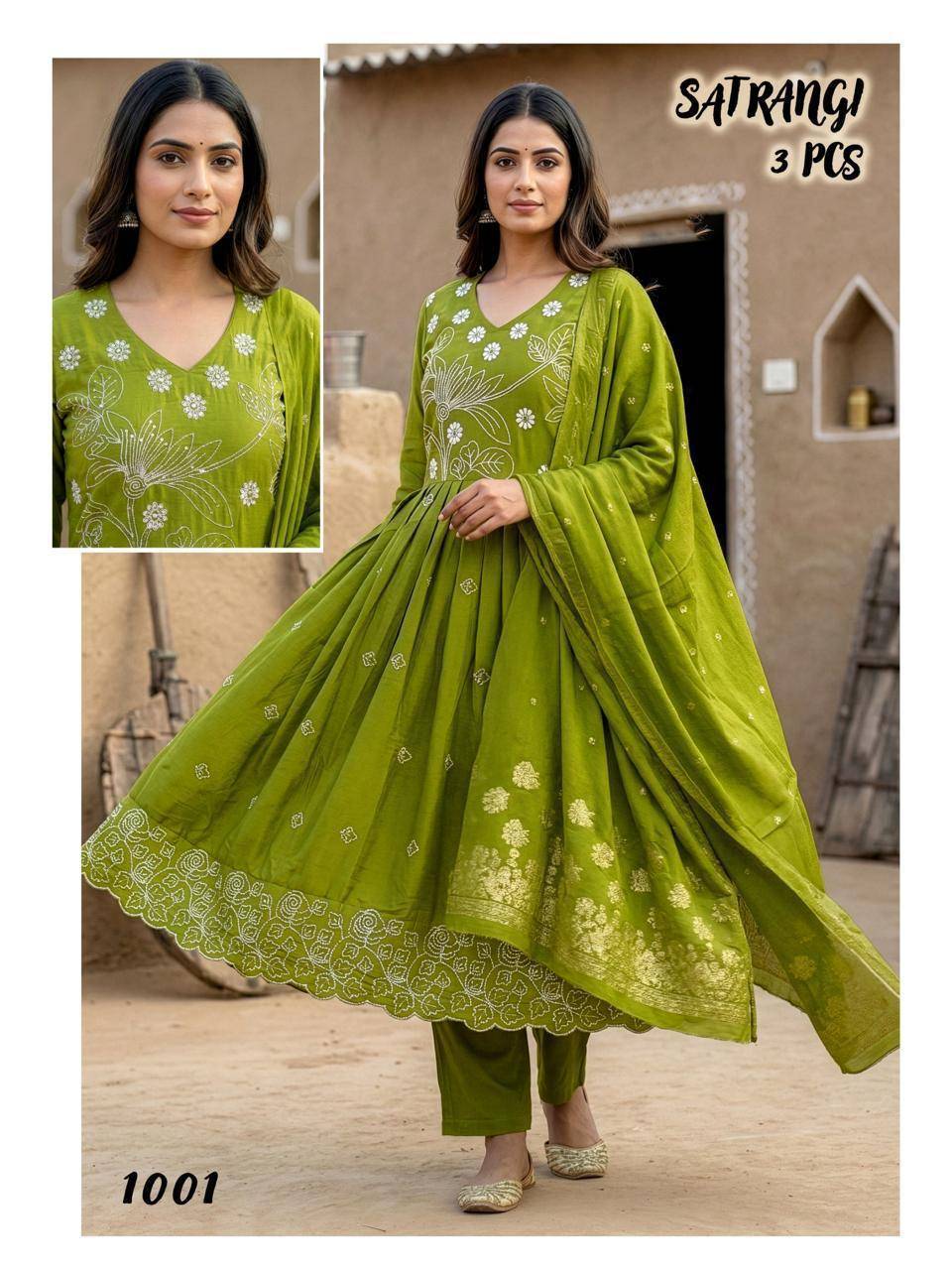 Satrangi 1 Kurti wholesale market in Surat