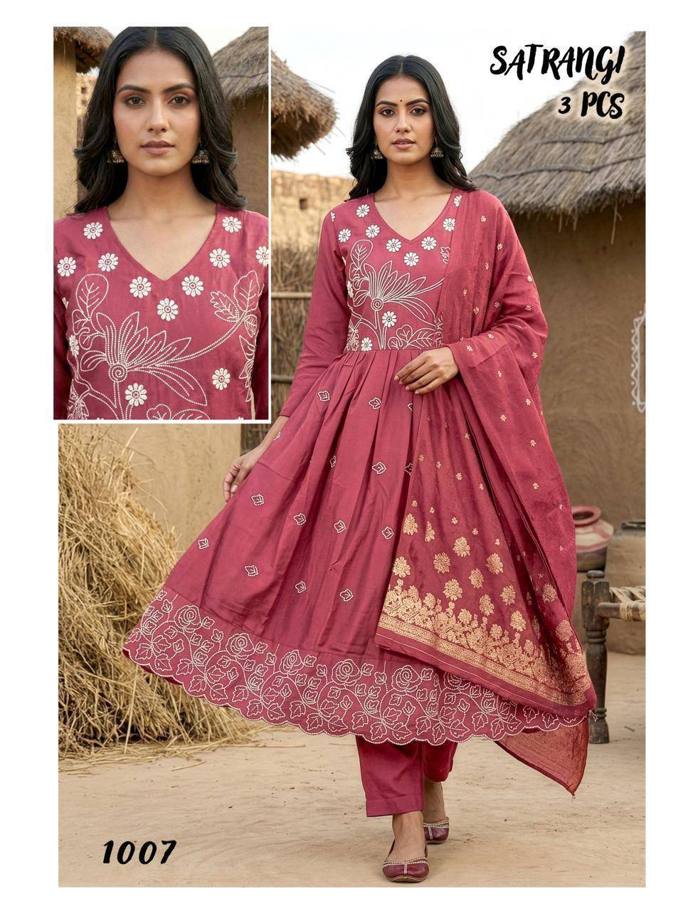 Satrangi 1 Kurti wholesale market in Surat